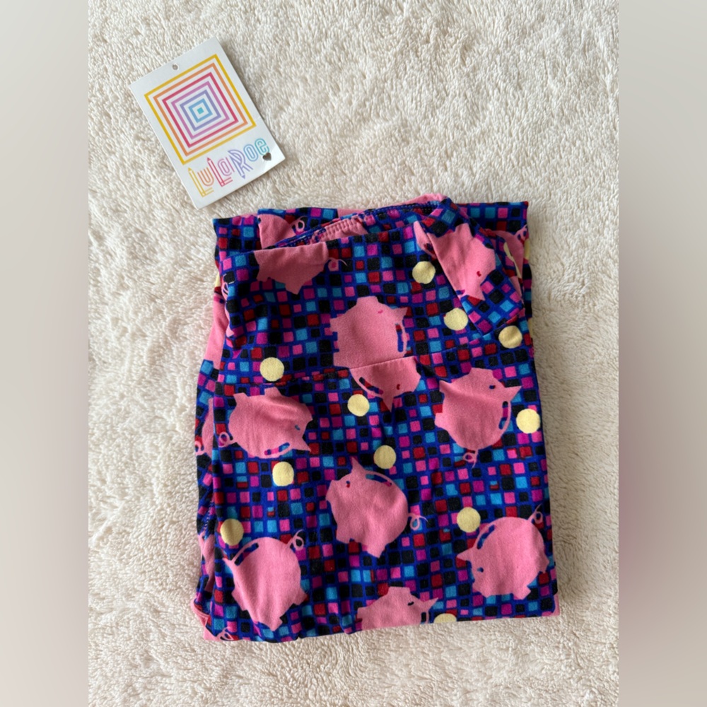 LulaRoe SUPER RARE Leggings PIGGY BANK ONE SIZE NEW!